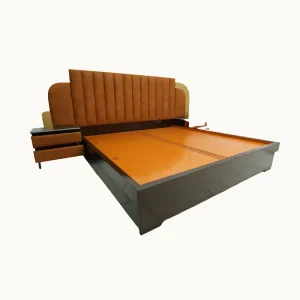 low floor double bed