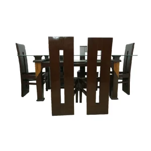 Buy 6 Seater Glass Dining Table Set