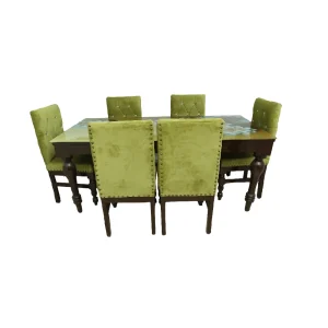 wooden dining table 6 seater