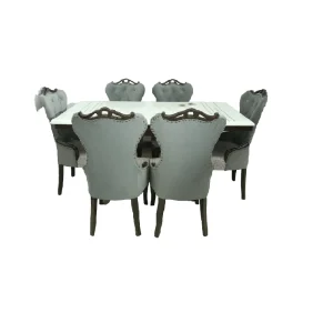 Marble dining table set in dwarka