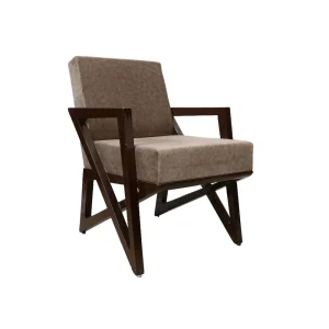 Teak Wooden Cross Leg Chair in Delhi