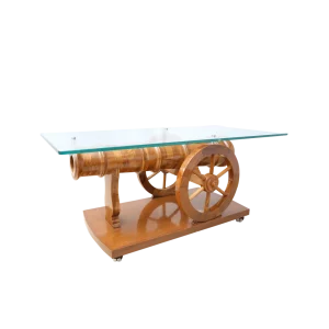 Glass Top Cannon Center Table