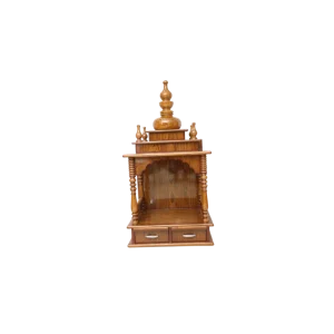 Teak Wood Hand Carved Mandir For Home